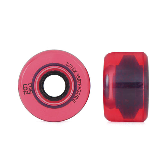 Z-Flex Z-Smooth V2 63mm 4pk - Clear Red